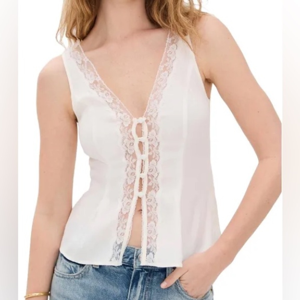 Reformation Cristina Floral Sleeveless Blouse